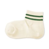 婦人　足なり直角　履き口やわらか　パイル編み　ショート丈靴下（細ライン）