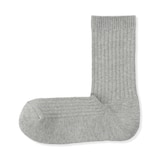 婦人　足なり直角　履き口やわらか　ざっくり透かし編み靴下