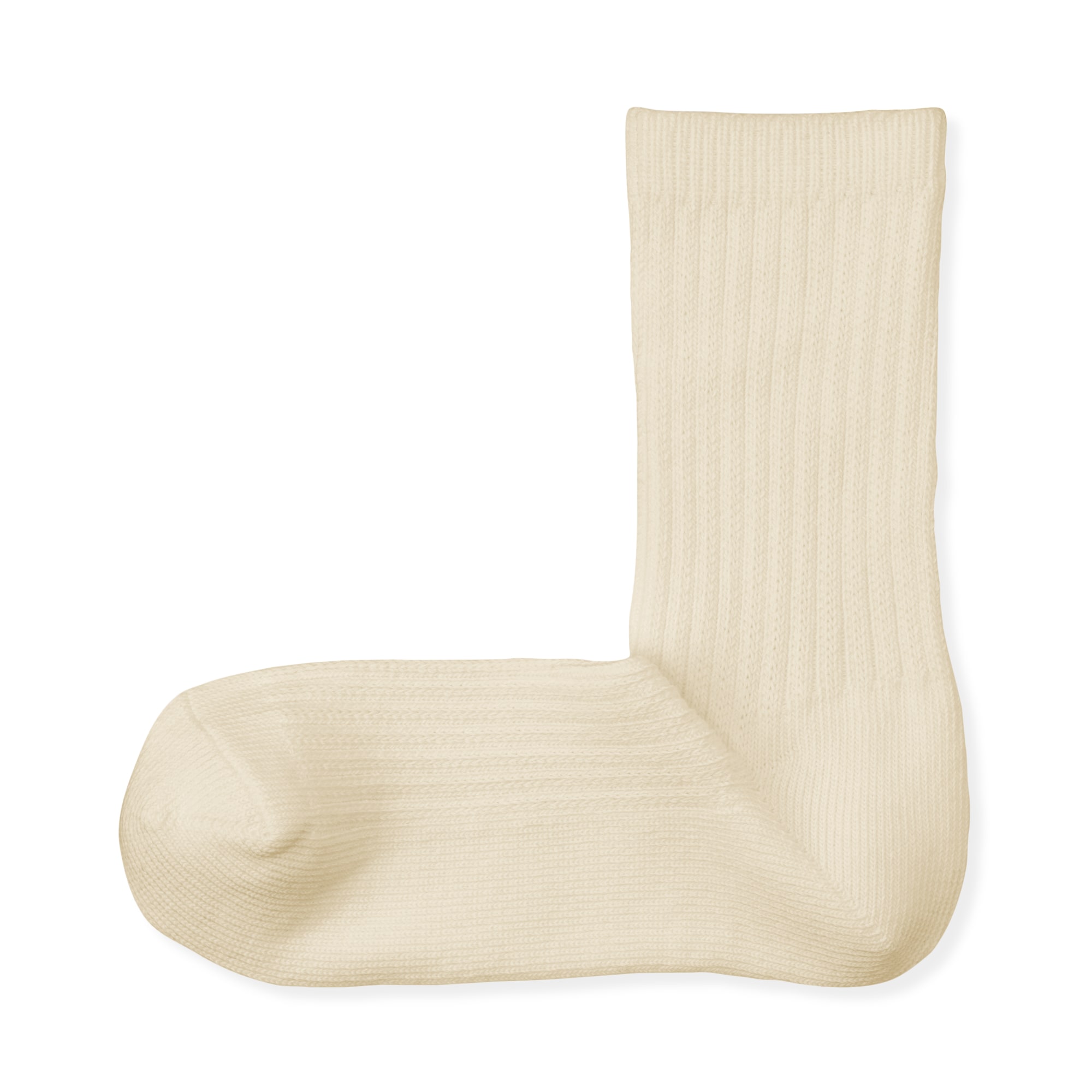 婦人 足なり直角 履き口やわらか ざっくり透かし編み靴下 | 無印良品