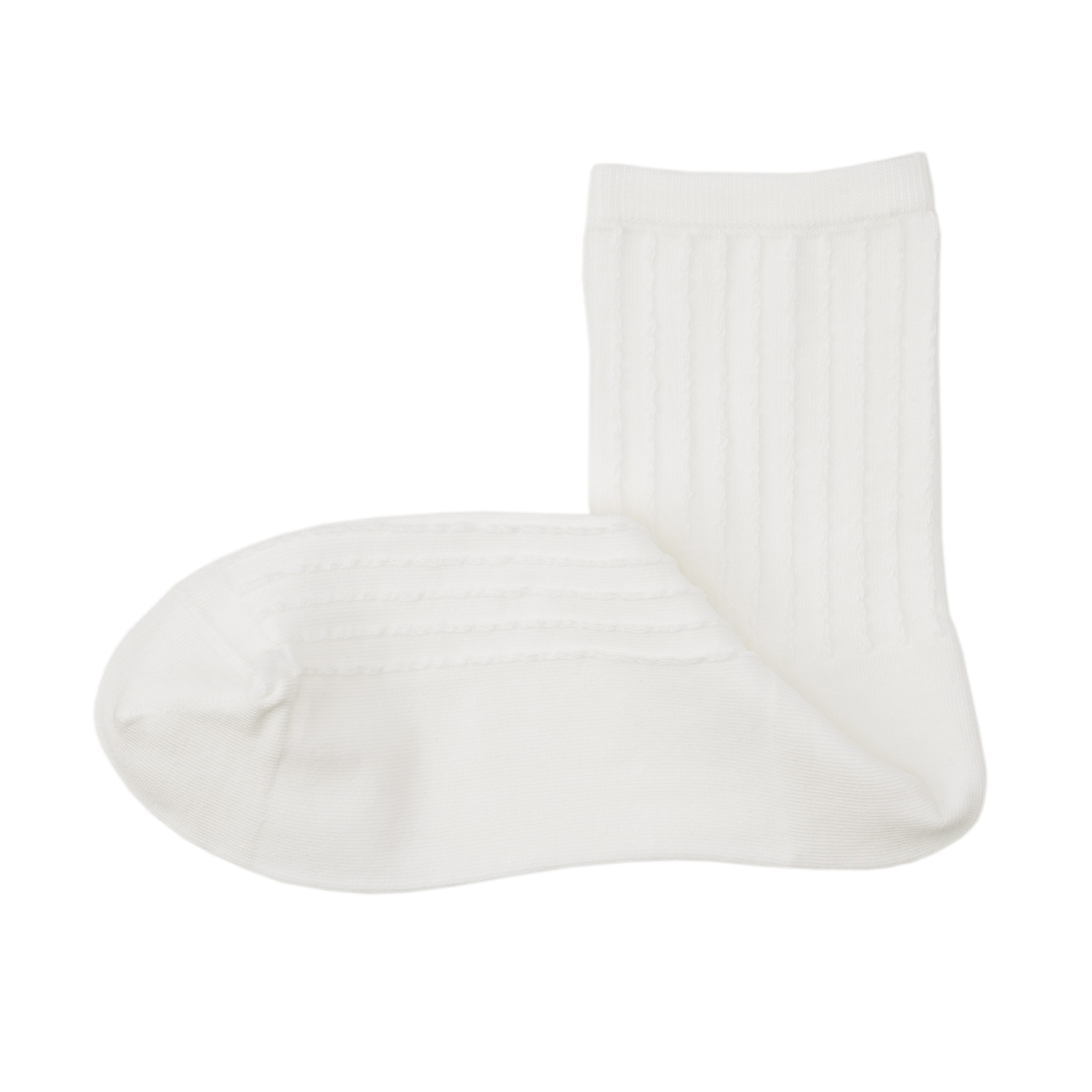 婦人　足なり直角　履き口やわらか　ストライプ編み　ショート丈靴下