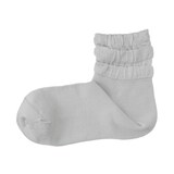 婦人　足なり直角　履き口やわらか　レーヨン混薄手フリル　ショート丈靴下