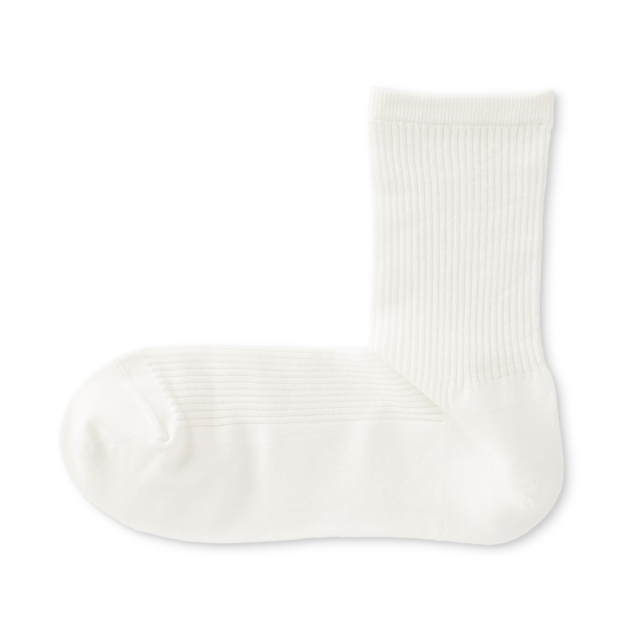 婦人　足なり直角　履き口やわらか　シアーストライプ靴下