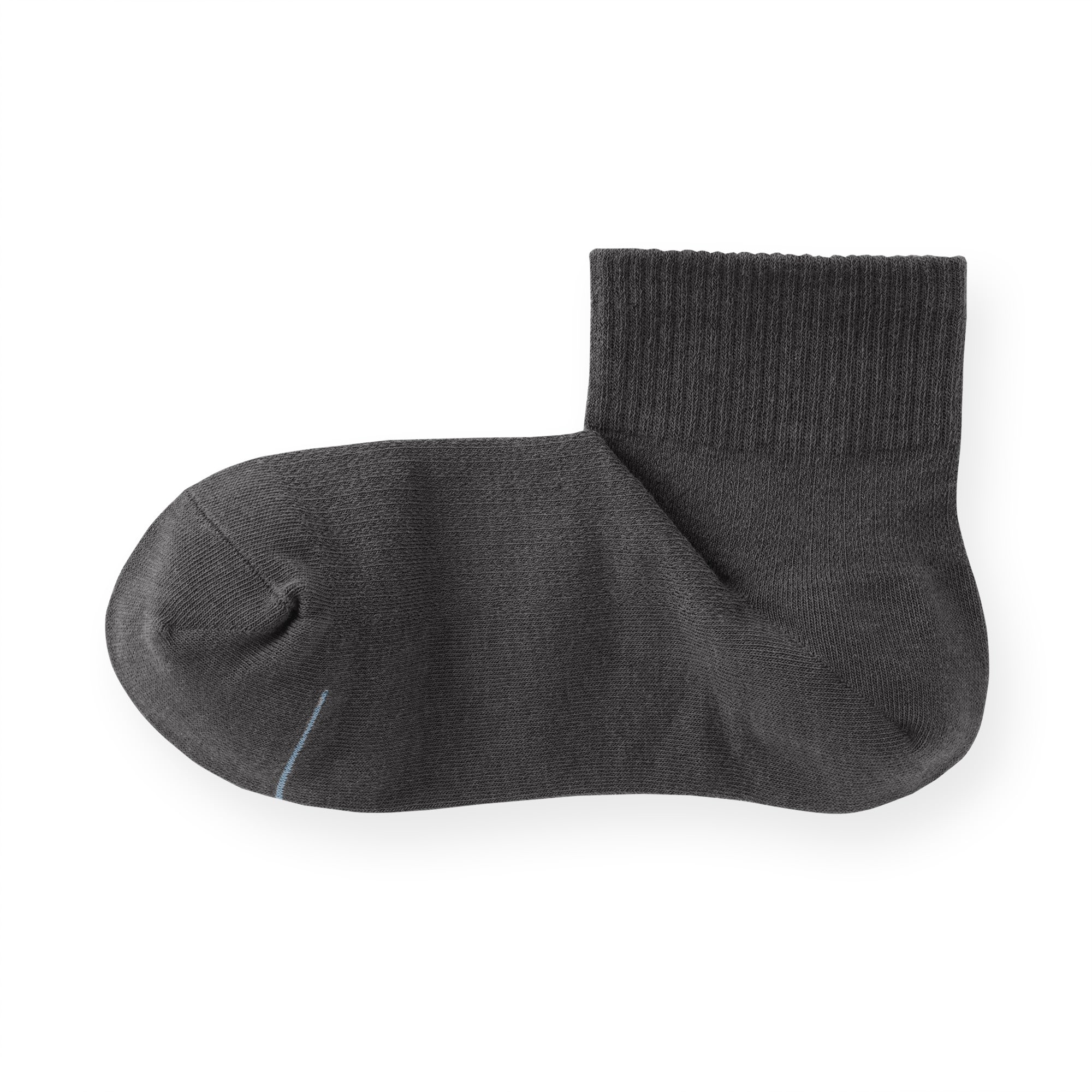 婦人　足なり直角　さらっと綿　ショート丈靴下