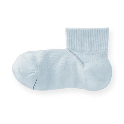 【２月中旬発売予定】婦人　足なり直角　さらっと綿　ショート丈靴下