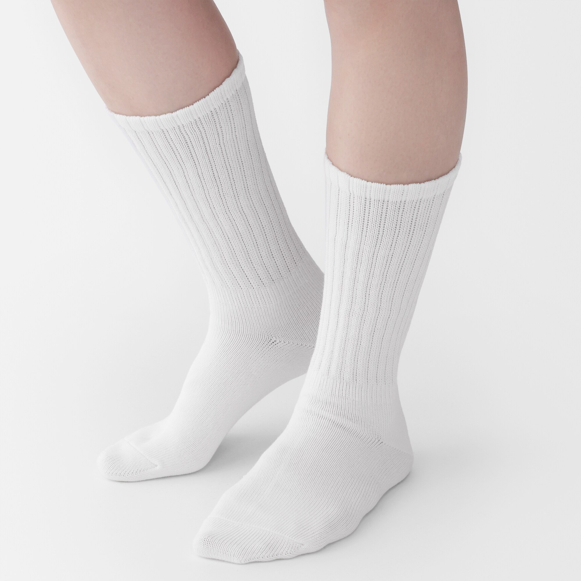 婦人 足なり直角 履き口やわらか くしゅっと履ける リブ編み靴下
