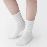婦人　足なり直角　履き口やわらか　くしゅっと履ける　リブ編み靴下