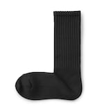 婦人　足なり直角　履き口やわらか　くしゅっと履ける　リブ編み靴下