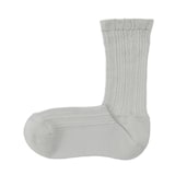 婦人　足なり直角　履き口やわらか　レーヨン混薄手　透かし編み靴下