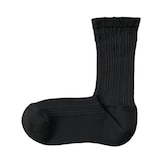 婦人　足なり直角　履き口やわらか　レーヨン混薄手　透かし編み靴下