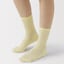 婦人　足なり直角　履き口やわらか　レーヨン混薄手　透かし編み靴下