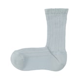 婦人　足なり直角　履き口やわらか　レーヨン混薄手　透かし編み靴下