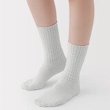 婦人　足なり直角　履き口やわらか　タオル靴下