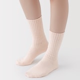 婦人　足なり直角　履き口やわらか　タオル靴下