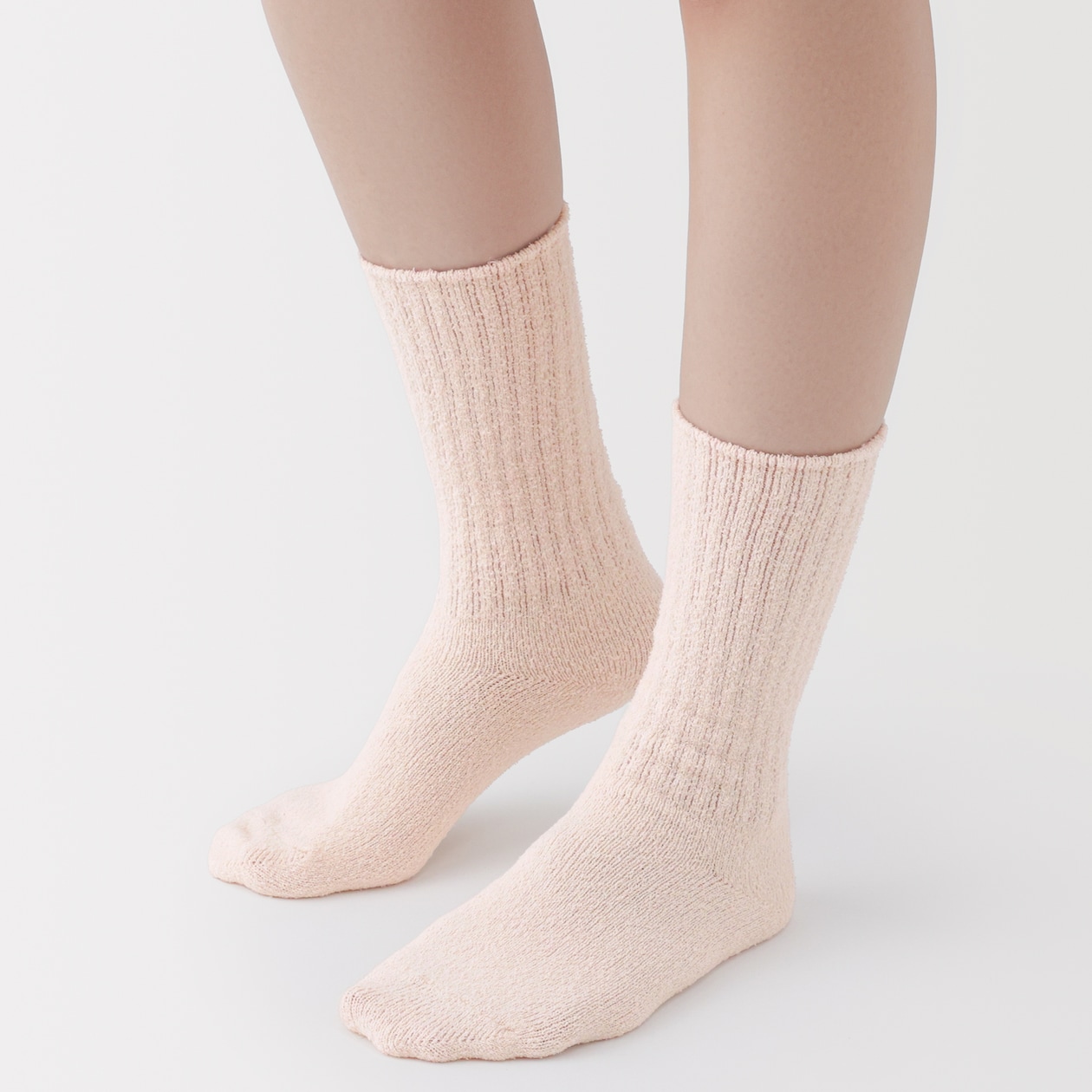 婦人　足なり直角　履き口やわらか　タオル靴下
