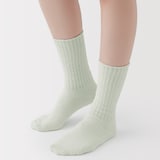 婦人　足なり直角　履き口やわらか　タオル靴下