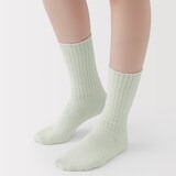 婦人　足なり直角　履き口やわらか　タオル靴下