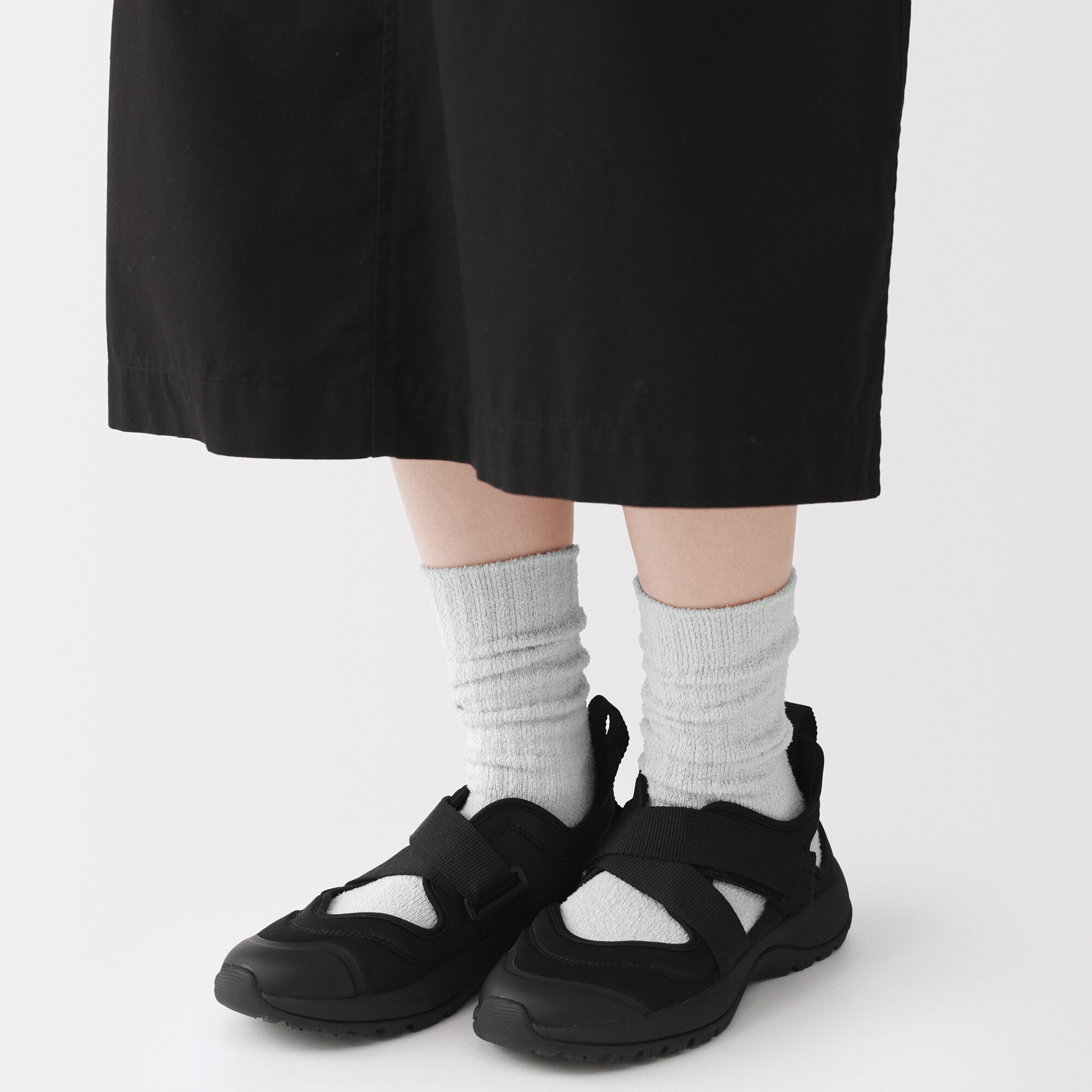 婦人　足なり直角　履き口やわらか　タオル靴下