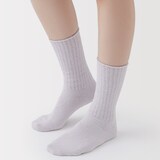 婦人　足なり直角　履き口やわらか　タオル靴下