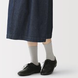 婦人　足なり直角　履き口やわらか　なめらか薄手　トップロール靴下