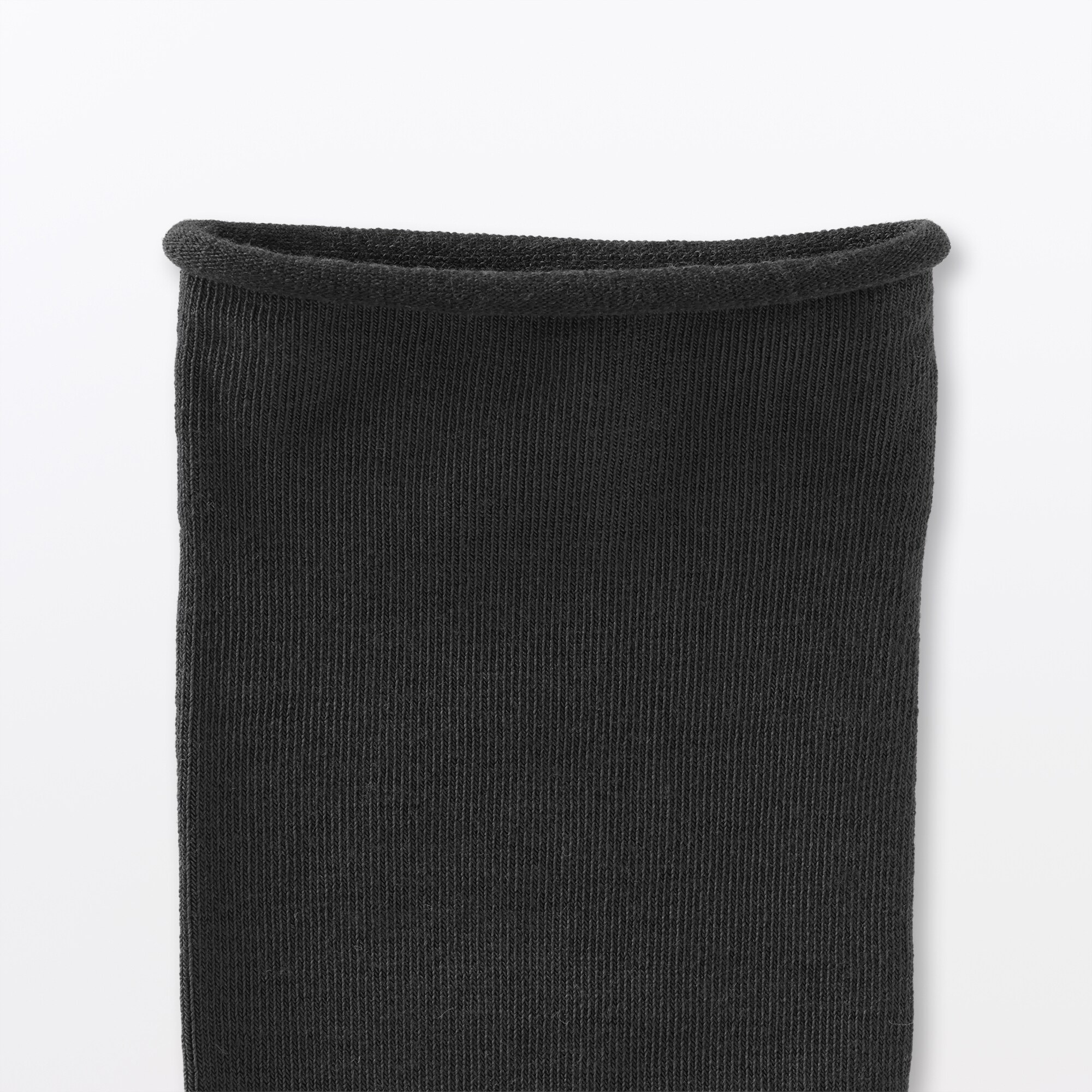 婦人　足なり直角　履き口やわらか　なめらか薄手　トップロール靴下