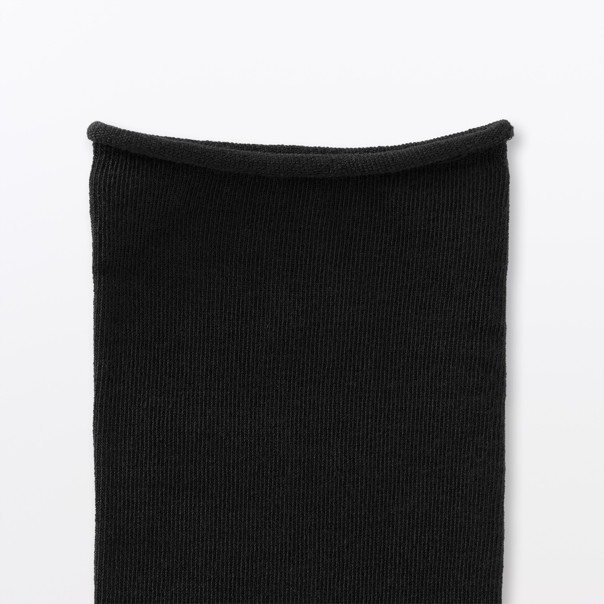 婦人　足なり直角　履き口やわらか　なめらか薄手　トップロール靴下