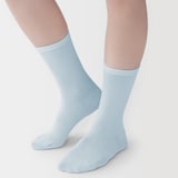 婦人　足なり直角　さらっと綿靴下