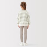キッズ　ストレッチリブ編み　レギンス（十分丈）