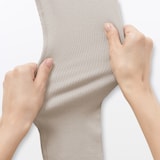 キッズ　ストレッチリブ編み　レギンス（十分丈）