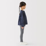 キッズ　ストレッチ天竺編み　レギンス（十分丈）