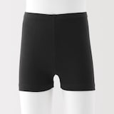 キッズ　ストレッチ天竺編み　スカートの下に履く　オーバーパンツ（一分丈レギンス）