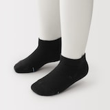 キッズ　足なり直角　さらっと綿　スニーカーイン（３足組）