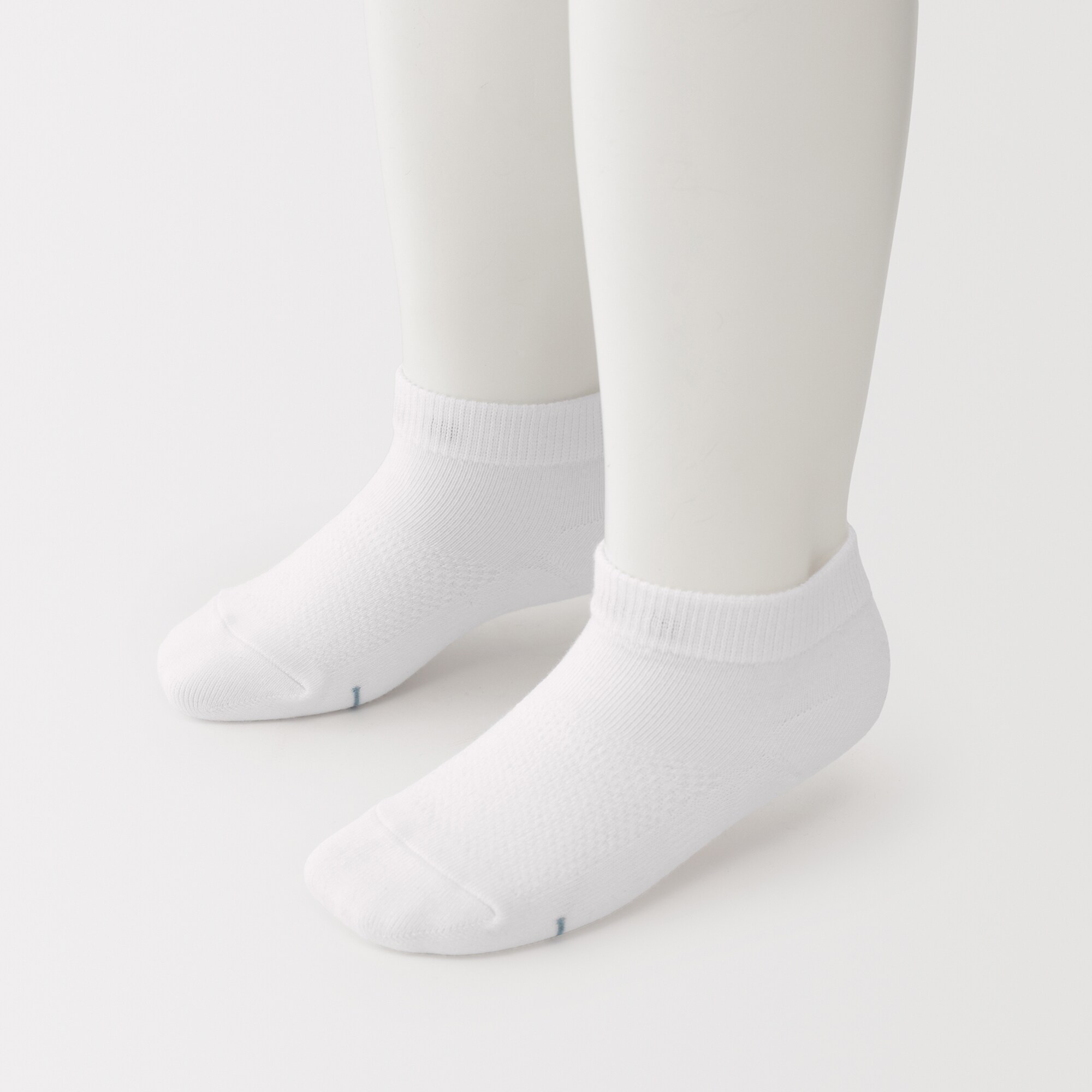 キッズ　足なり直角　さらっと綿　スニーカーイン（３足組）