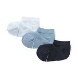 キッズ　足なり直角　さらっと綿　スニーカーイン（３足組）