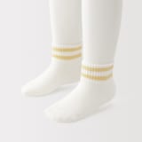 キッズ　足なり直角　ショート丈靴下（柄・３足組）