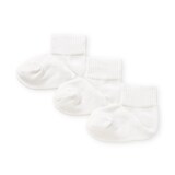 キッズ　足なり直角　ショート丈靴下（３足組）