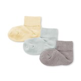 キッズ　足なり直角　ショート丈靴下（３足組）