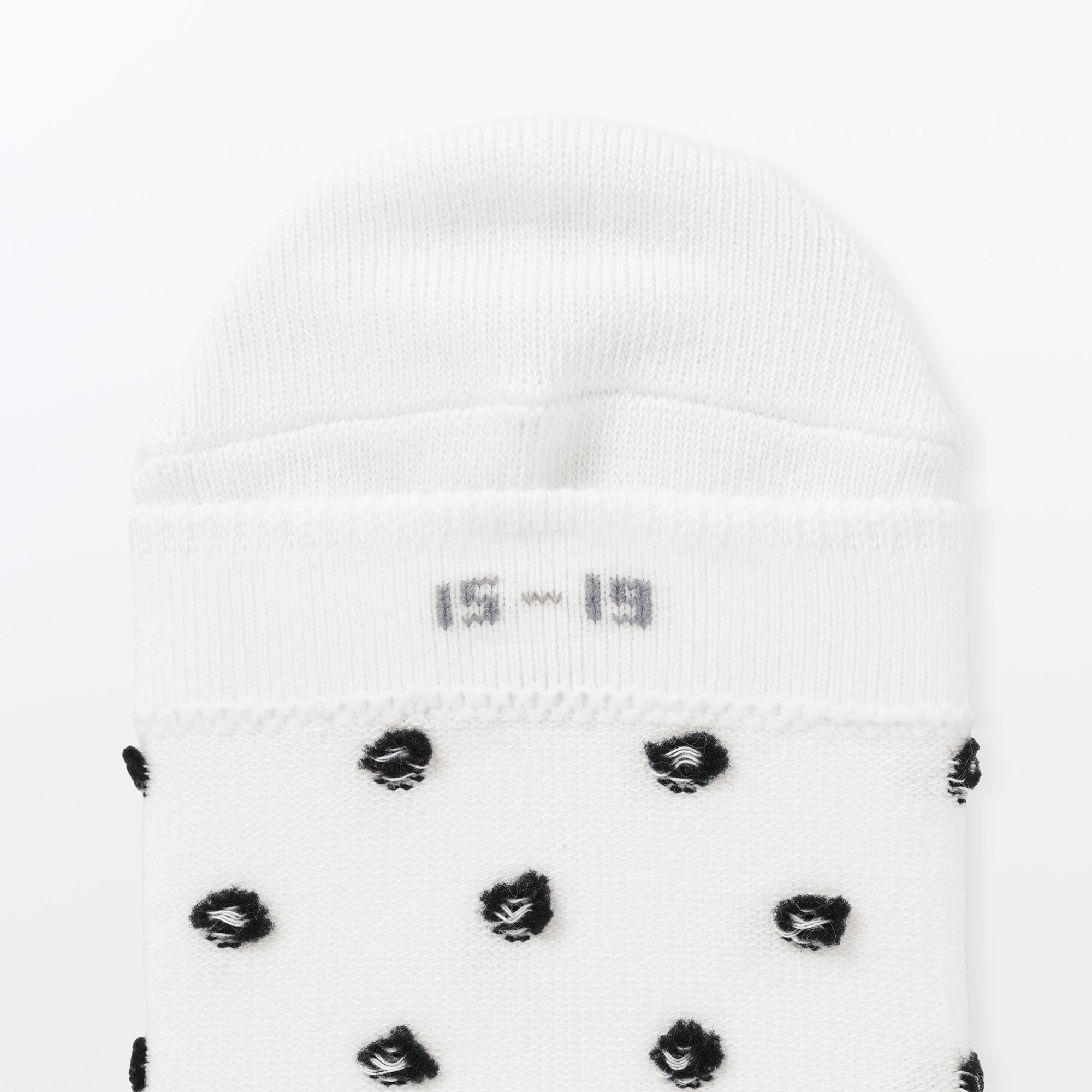 キッズ　足なり直角　靴下（ドット柄・３足組）