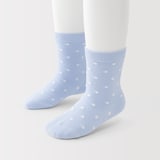 キッズ　足なり直角　靴下（ドット柄・３足組）