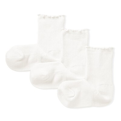 キッズ　足なり直角　メロウ靴下（３足組）