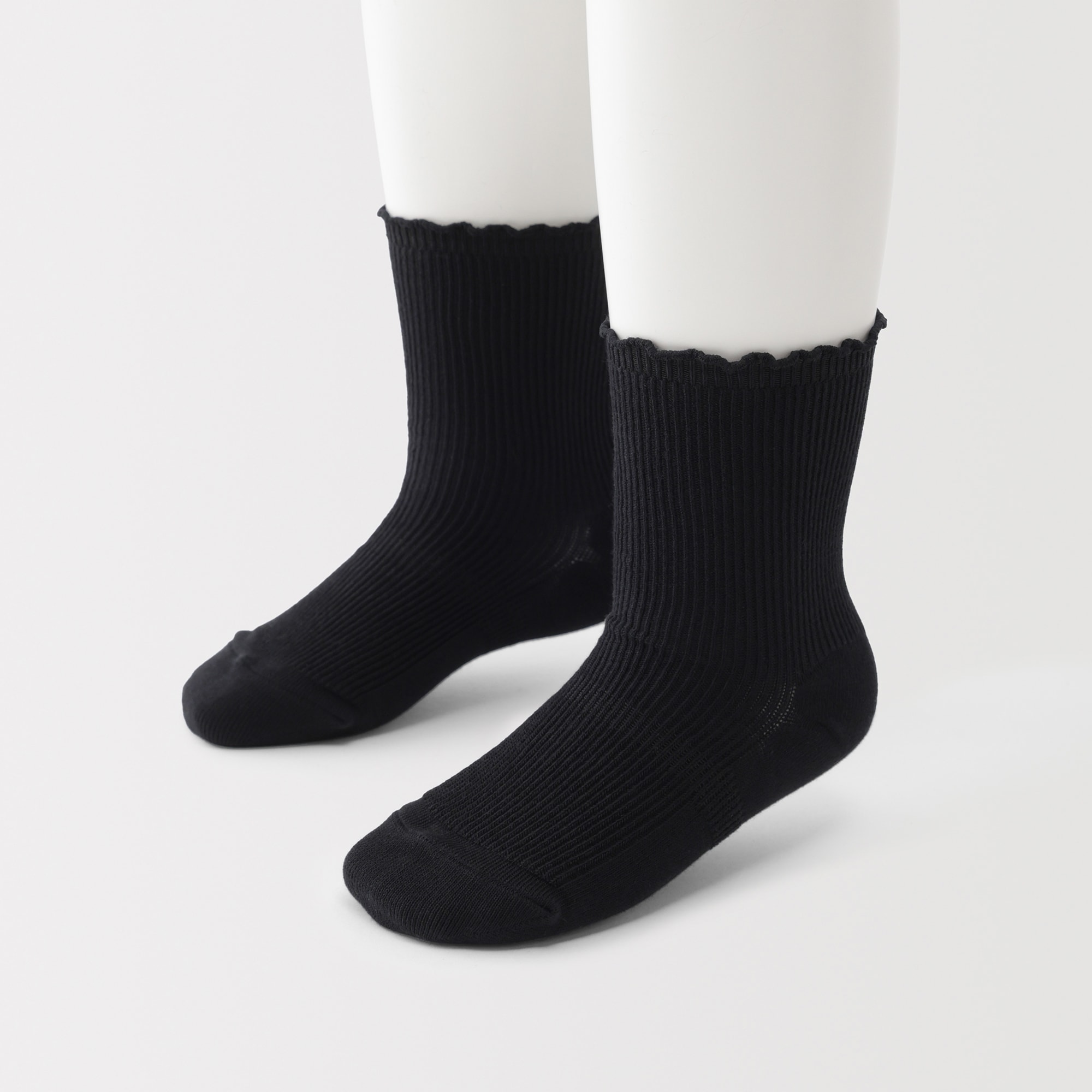 キッズ　足なり直角　メロウ靴下（３足組）