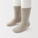 キッズ　足なり直角　リブ靴下（３足組）