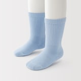 キッズ　足なり直角　リブ靴下（３足組）
