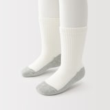 キッズ　足なり直角　リブ靴下（３足組）
