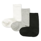 キッズ　足なり直角　リブ靴下（３足組）