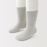 キッズ　足なり直角　リブ靴下（３足組）