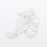 キッズ　足なり直角　さらっと綿　ショート丈靴下（３足組）