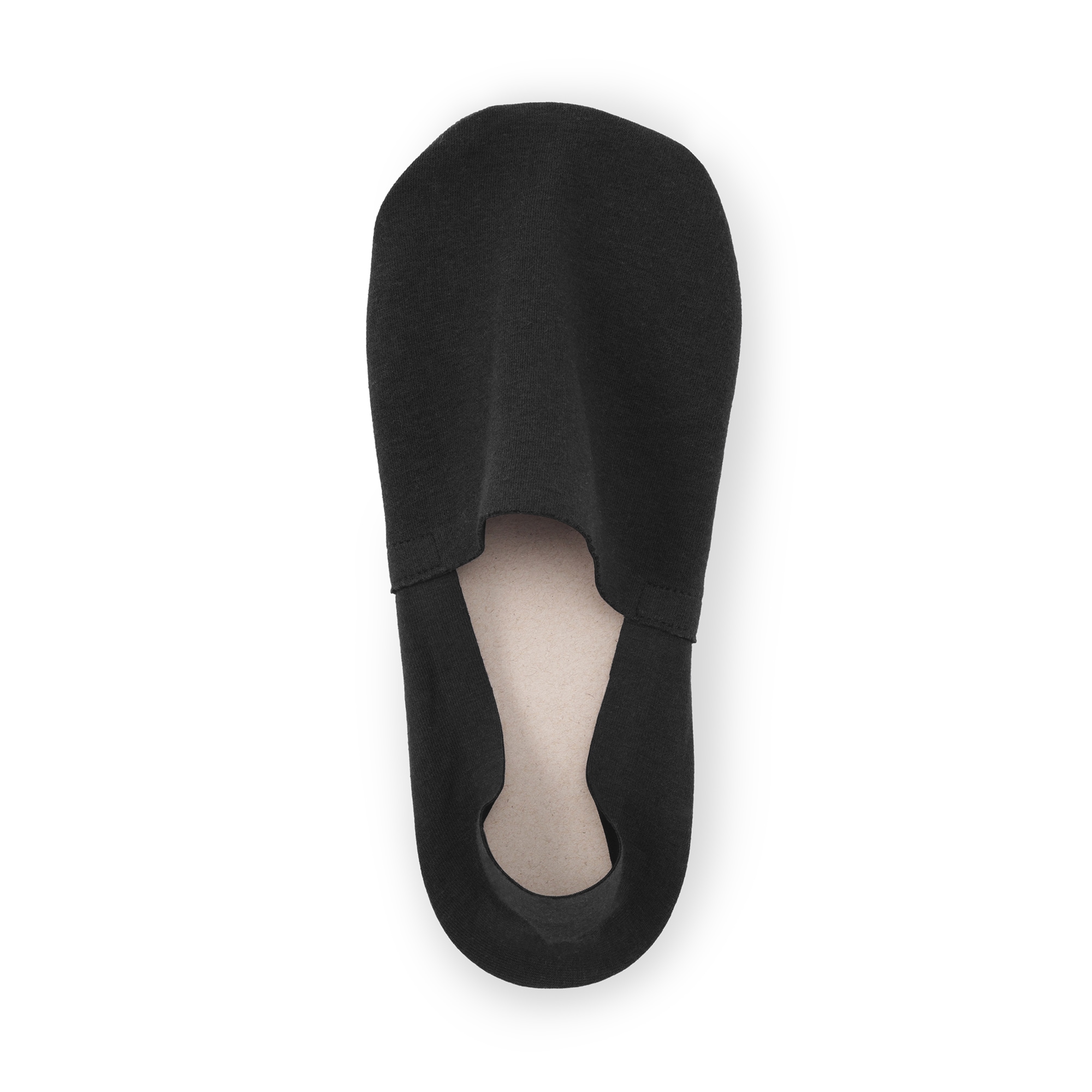 紳士　つま先に縫い目のない　深履きフットカバー（かかと滑り止め付き）