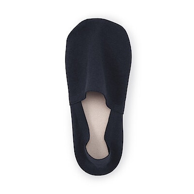 紳士　つま先に縫い目のない　深履きフットカバー（かかと滑り止め付き）