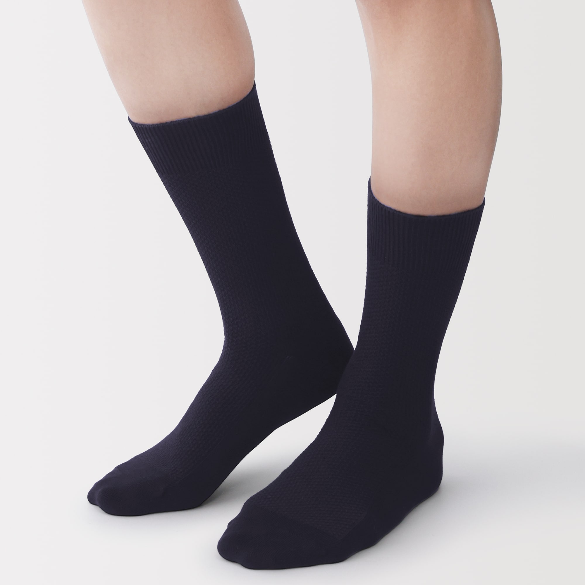 紳士　足なり直角　鹿の子編み　ビジネス靴下