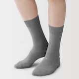 紳士　足なり直角　鹿の子編み　ビジネス靴下　※再生コットン